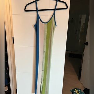 Cider Block Color Knit Midi Dress | Size Small